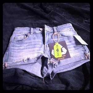 Indigo Rein High Rise Jean shorts size 5